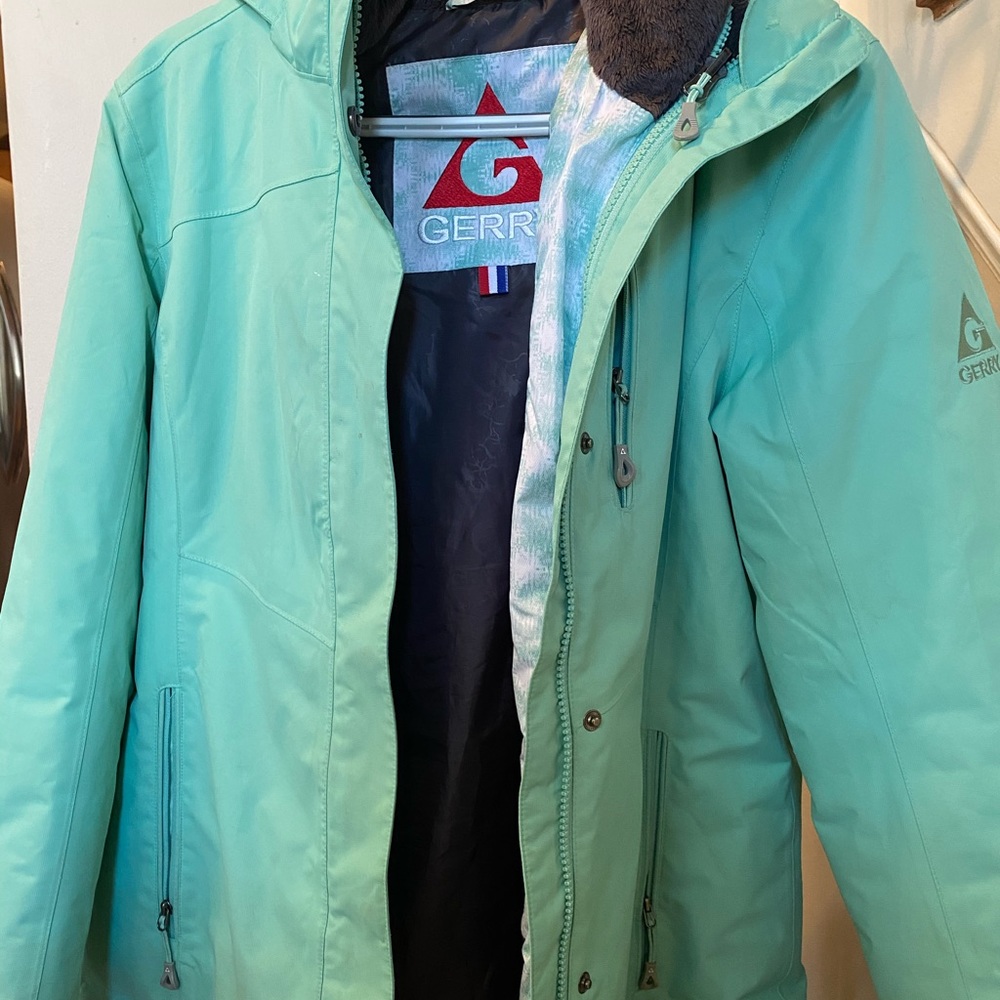 Turquoise/mint green Gerry ski jacket